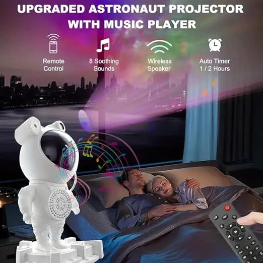 Astronaut Galaxy Projector with Speaker