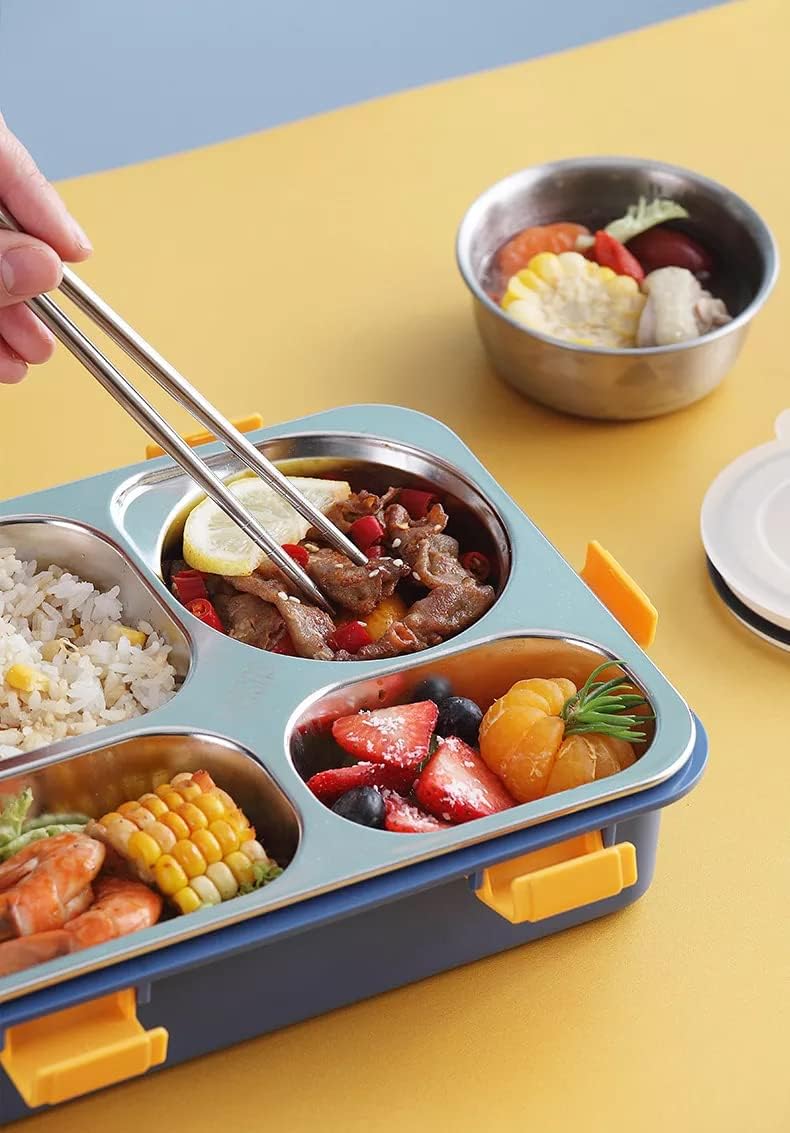 Stainless Steel Lunch Box with Compartments